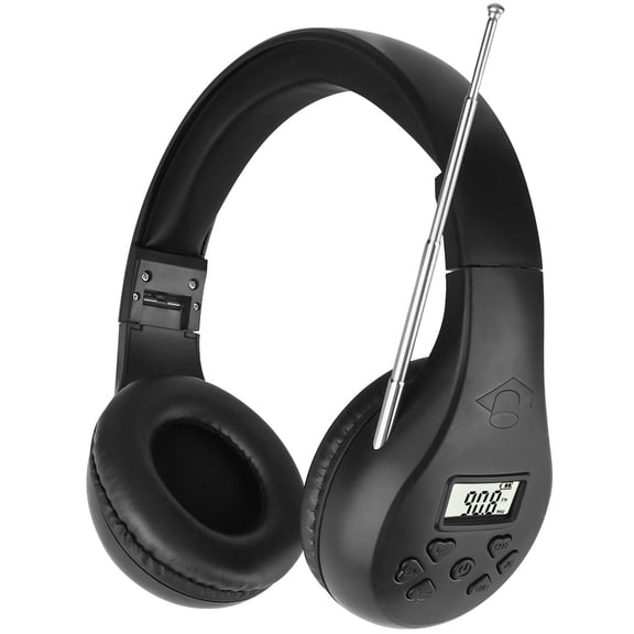 Portable Stereo Radio Headphones with Best Reception,Digital Radio Wireless Headset with Soft Ear Muffs,3.5mm Aux for Walking,Jogging,Riding,Mowing,Powered by 2 AA Batteries (Not Included)
