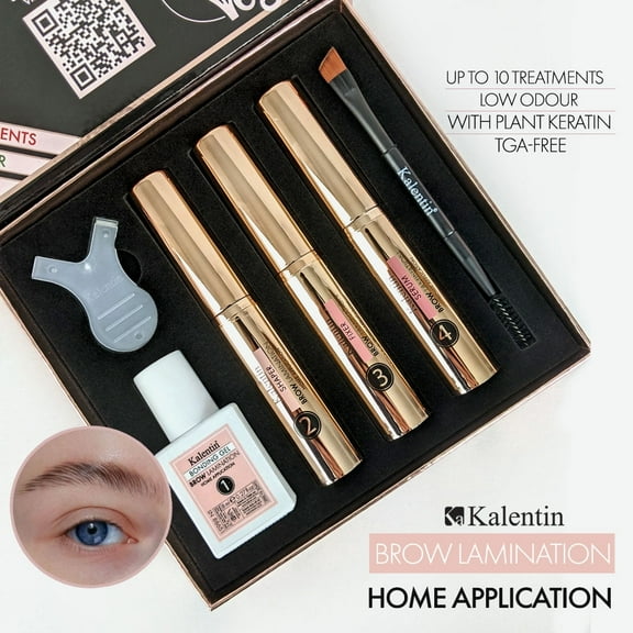 Brow Lamination Home application kit - Eyebrow lamination kit DIY - with KERATIN, CYSTEAMINE-based and TGA FREE
