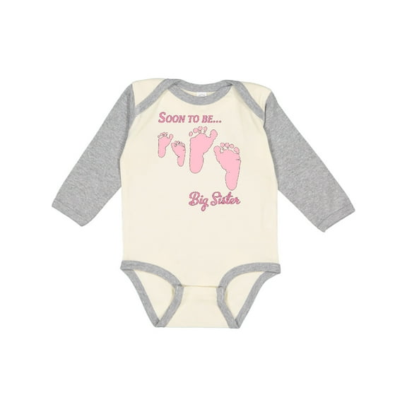 Inktastic Soon to Be Big Sister Girls Long Sleeve Baby Bodysuit