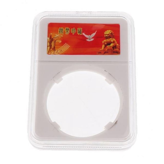 Yinanstore 4x Boîte Unique Porte-Capsules Étui Transparent pour 40MM Commémoratif