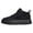 Black, variant on XIMIN Men's Stylish Slip On Solid-Color High Cut Skate Shoes with Chunky Sole and Tedd Straps Comfortable and Slip-Resistant Suitable for Daily Wear