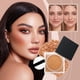 thumbnail image 5 of Fiudx Ofertas de la semana Maquillaje en polvo Resistente al agua Control degrasa Maquillaje de larga duración No contiene polvo de carda Ilumina Corrector Maquillaje en polvo, 5 of 7