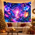 thumbnail image 3 of Cosmic Forest Glowing With Winding Pathway Recedes Into, Mystical Fantasy for Space Lovers, Galaxy Room Decor, Mother's Day Gift, Tapestry Wall Hanging for Bedroom and Dorm, 3 of 7
