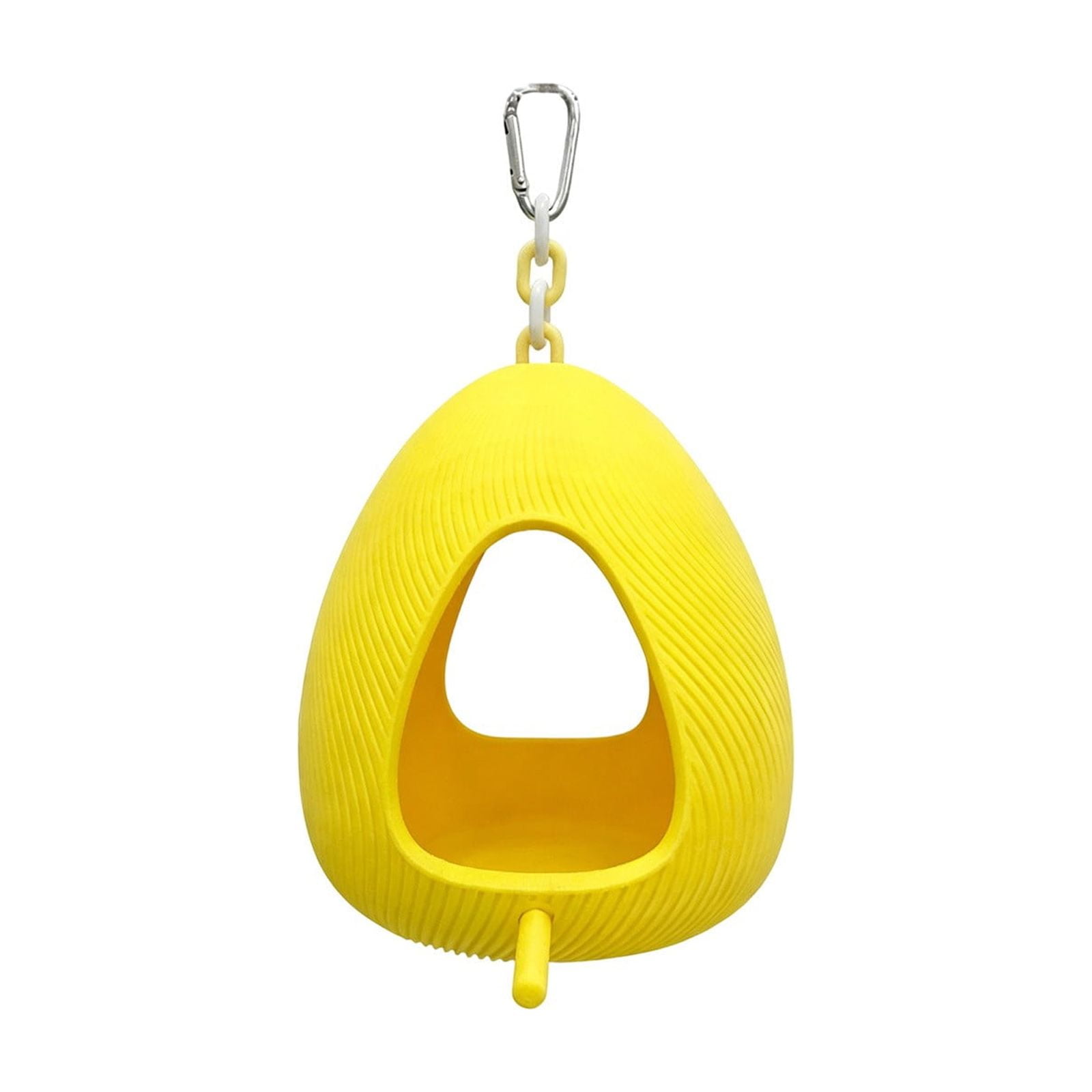 Bird Nest Adorable Egg-Shaped - Washable Parakeet Cage Accessories - Durable Small Bird Hammock Hut with Warm Hideout for Lovebirds, Canaries, Budgies Yellow