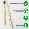 NUDUKO Bamboo Toothbrushes Soft Bristles, Biodegradable EcoFriendly