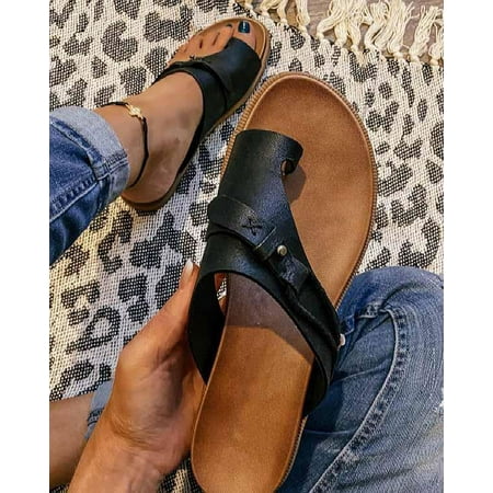 Women Sandals Flats Fashion Summer Shoes Women Slippers Wear-Resistant Beach Ladies Sandals Female Shoes A1