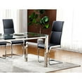 thumbnail image 2 of Best Master Furniture Ajay 18" Faux Leather Dining Chair in Gray (Set of 2), 2 of 5
