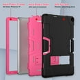 thumbnail image 2 of SaniMore Hybird Case for Walmart ONN 10.1 Inch Tablet Case Gen 3 2022(Model:100071485), Rugged Heavy Duty Protective Case Hidden Kickstand Dual Angle Stand Shockproof Anti-drop Case, Black + Rose, 2 of 8