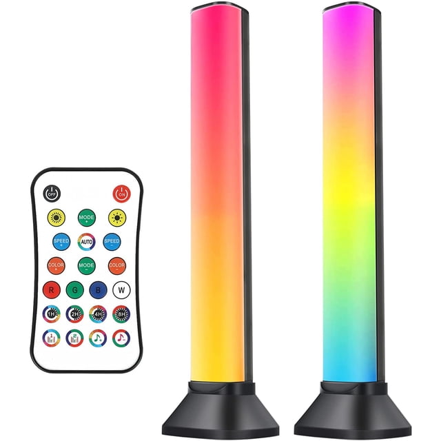 Barre Lumineuse Intelligente à DEL, Rétroéclairage Ambiant RVB à Changement de Couleur pour Téléviseur, Lumière de Jeu avec Mode de Synchronisation Musicale, 256 Jeux