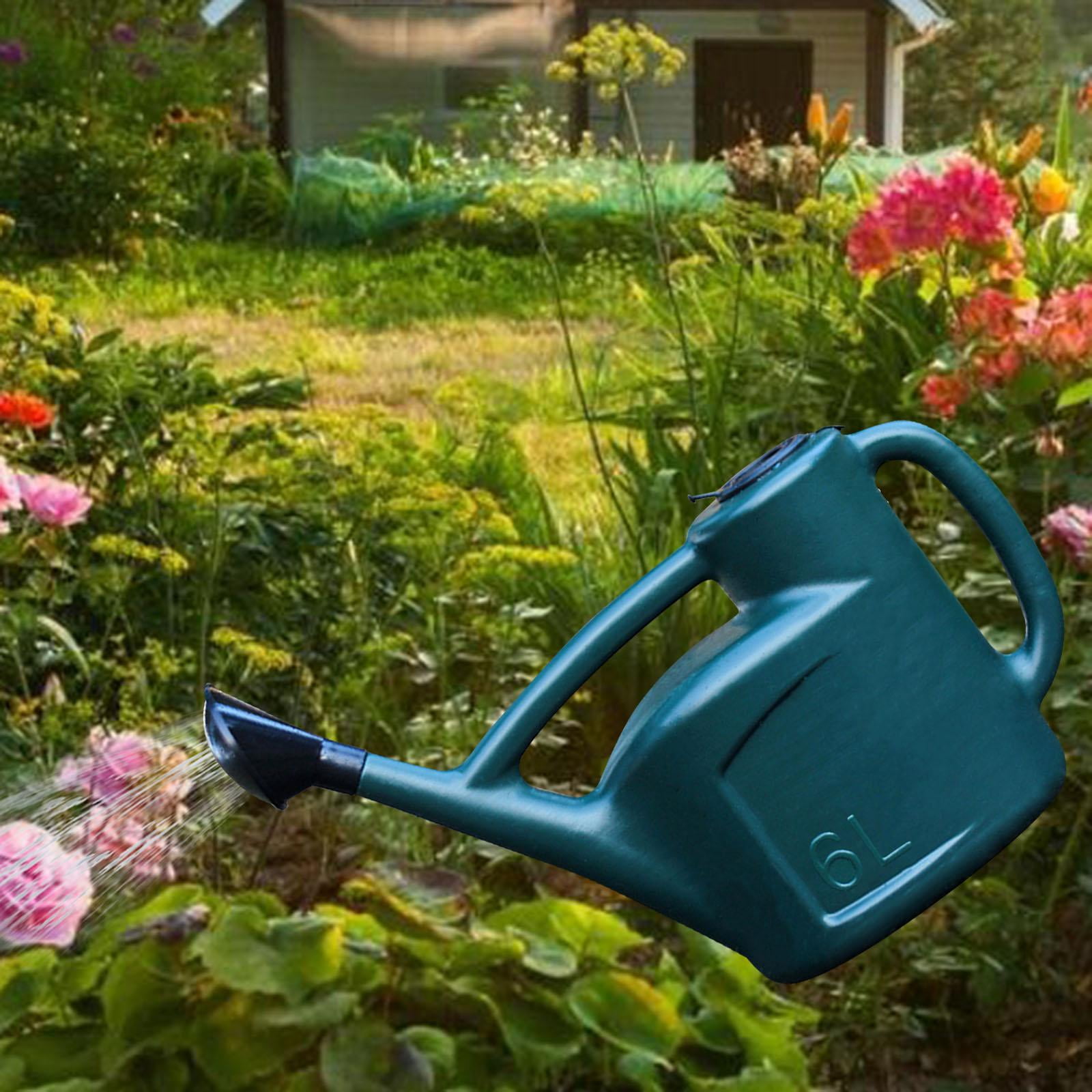 simhoa Garden Watering Can for Outdoor Plant,Watering Sprinkler Pot with Long Spout,Removable Sprinkler Head for House Flower,Plants 6L