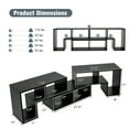 thumbnail image 5 of Topbuy Sturdy Television Stand, Wood Black, 26.50 x 12.00 x 17.00", 49 lbs, 5 of 10