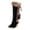 Black, variant on Mostsola Womens Snow Boots Suede Plush Winter Warm Mid Calf Boot Lace up Fringe Wedges Heels