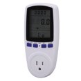 thumbnail image 4 of Medidor de vatios Pantalla LCD Función de alarma Protección contra sobrecarga Material ABS Monitor de uso de electricidad Enchufe estadounidense 120 V, 4 of 5