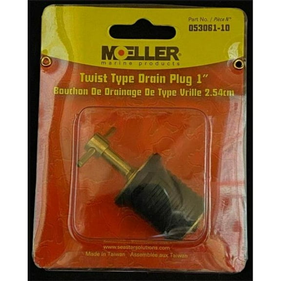 Moeller 5306110 1 in. Twist Turn Brass Drain Plug
