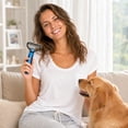 thumbnail image 6 of Luckky Pet Pro Grooming Tool,Double-Sided Dematting Comb & Undercoat Rake,Ergonomic Non-Slip Handle,Extra-Wide Deshedding Brush,Professional Grooming Comb for All Medium to Large Pets, 6 of 7
