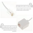 thumbnail image 4 of HLONK C Cable to RJ11 Converter Adapter  2pcs Phone Jack to Ethernet Cable Adapter, 4 of 10