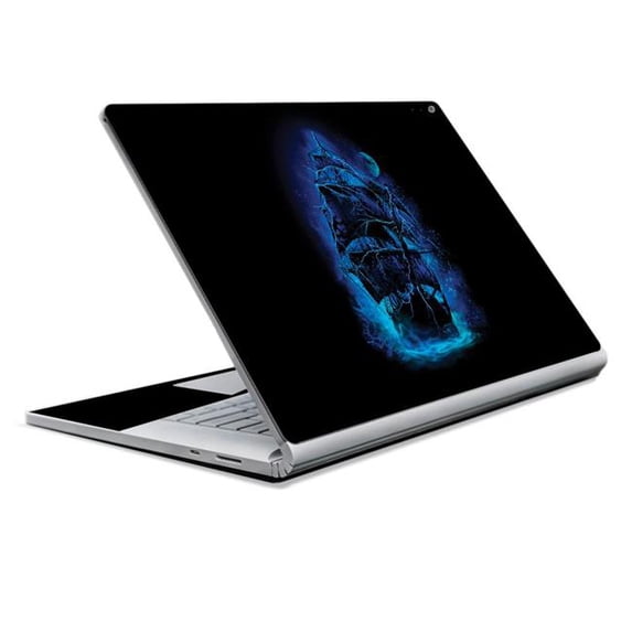 MightySkins MISURFB17-Pirate Storm Skin Decal Wrap for Microsoft Surface Book 2 13 in. 2017 Sticker - Pirate Storm