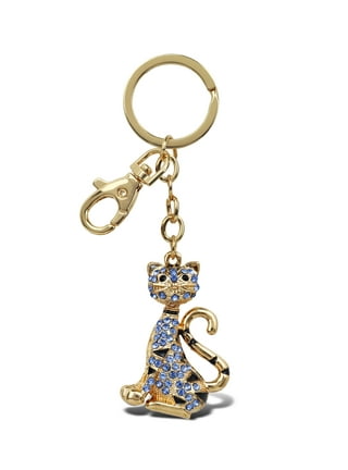 SHERCHPRY 2 pcs little tiger pendant tiger shaped key ring fur bag charm  rhinestone key chain pendant key chains for keychains for crystal purse  Tiger