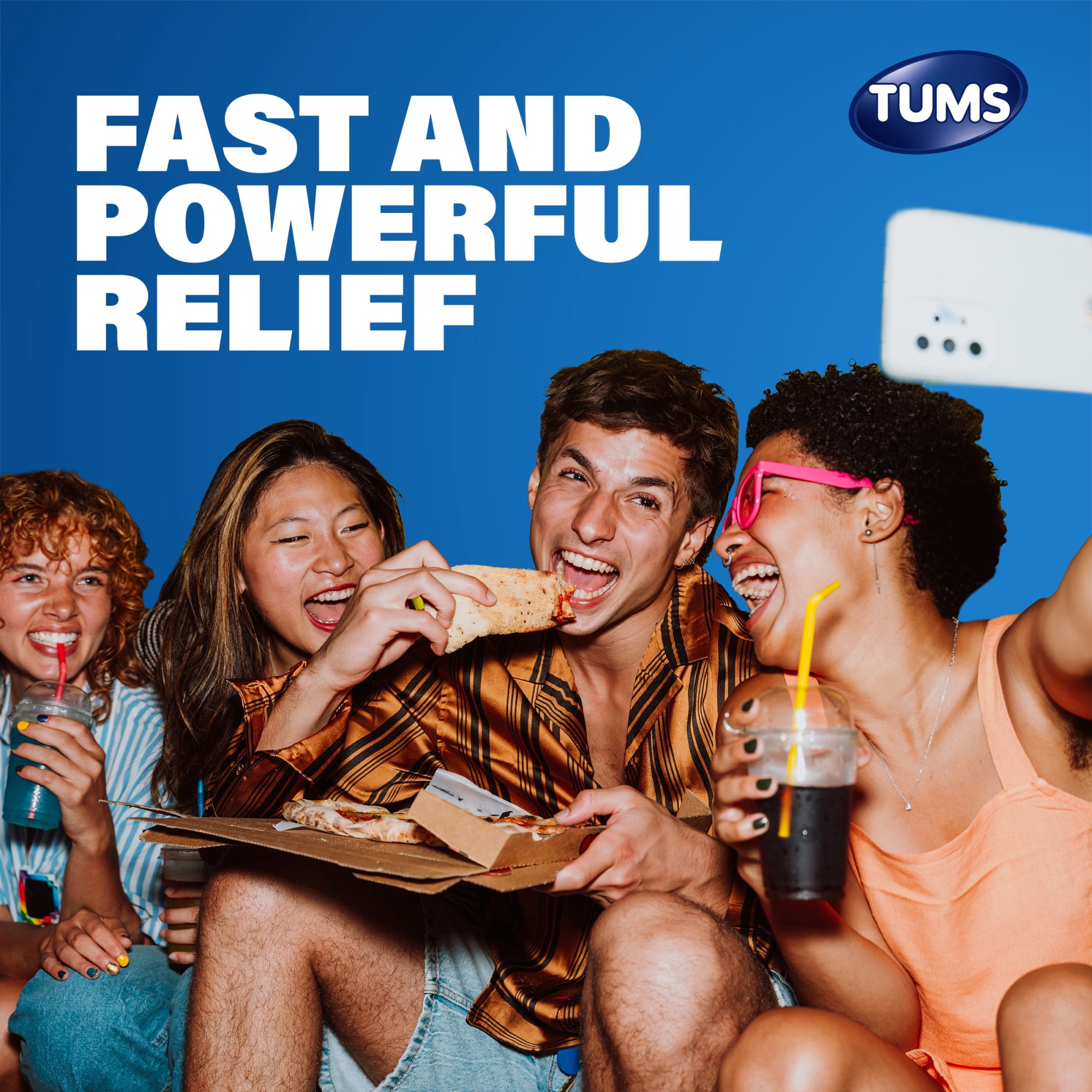 (3 pack) Tums Smoothies Extra Strength Heartburn Relief Chewable Antacid Tablets, Fruit, 140 Count​