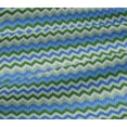 thumbnail image 5 of oneOone Jersey de Coton Bleu Moyen Tissu Chevron Matériel de Couture Tissu Imprimé au Yard 58 Pouces Wide-GS, 5 of 5