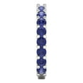 thumbnail image 4 of 1.26 ctw Wedding Band for Women - 18K White Gold Simulated Tanzanite Stackable Eternity Ring, 4 of 6
