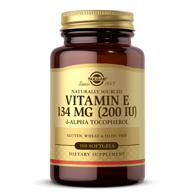 Vitamina E Natural SOLGAR 134 mg 200 Cápsulas Blandas