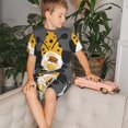 thumbnail image 4 of Balery Bee Gnome With Sunflower Conjunto de Pijama Infantil de Manga Corta con Estampado – Ropa de Dormir de Algodón Suave-4X-Large, 4 of 6