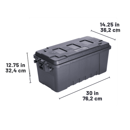 Plano Sportsman's Trunk 3 Pack, Charcoal, 17-Gallon Lockable Storage Box