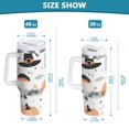 thumbnail image 6 of Yayeee 40oz Stainless Steel Tumbler with Straw and Handle Double-Wall Insulated Travel Water Bottle, Halloween Pumpkin, 6 of 8
