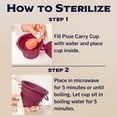 thumbnail image 4 of Pixie Menstrual Cup Collapsible Sterilizer - Microwavable Cleaner Container for Menstrual Discs (12oz), 4 of 7