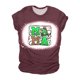 thumbnail image 1 of Mujeres Casual Béisbol Mamá Tie-dyed Impreso Manga corta Cuello redondo Pullover Blusa Camiseta Tops OAVQHLG3B Store lin121212, 1 of 5