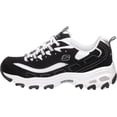 thumbnail image 4 of Sneaker Skechers Sport D'Lites Memory Foam para mujer, color blanco y negro, 4 of 8