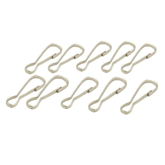 10 Uds mosquetón gancho a presión llavero Clips Snap para monedero, cordón, cierre de cremallera 48mm Hugo Metal Lanyard Hooks
