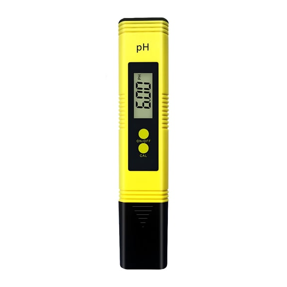 GJX Digital PH Meter Tester for Water Pool 0.01ph High Accuracy Pen PH Tester for Cosmetic Lotion Foods and Water Yellow