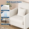 thumbnail image 3 of Ourlova Small Foot Half Compressed Single Seat Sofa Polyurethane Material Compact Comfortable for Small Spaces Apartments, 3 of 7