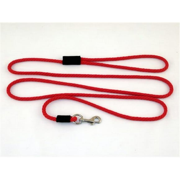 Small Dog Snap Leash 0.25 In. Diameter By 6 Ft. - Red