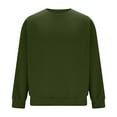 thumbnail image 3 of FNFYFH Mens Crew Neck Sweatshirt Long Sleeve Waffle Knit Pullover Loose Fit Solid Sweatshirts, 3 of 6