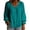 Blue, variant on Jaunzuar Button Down Shirts for Women Long Sleeve V Neck T Shirts Pleated Breathable Ruffle Linen Tops L