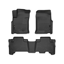 Husky Liners 98571 Weatherbeater Floor Mats Fit 2010-2013 Lexus GX460; 2010-2012 Toyota 4Runner (w/ or w/o Sliding Cargo Deck, w/ 3rd Row Seating) - Front/2nd Seat - Black