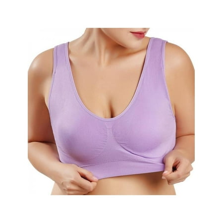 

Dragonus Women Double Layer Large Size Seamless Sports Vest Soft Yoga Bra