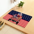 thumbnail image 4 of Clearance!XEOVHV Patriotic Door Mat, 4th of July Truck Midget Flag Stripes Mat Non-Slip Independence Day Entrance Door Rugs for Indoor Outdoor Home Bathroom Decor, 16 x 24 Inch, 4 of 8