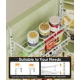 thumbnail image 4 of 8-Tier Adjustable Over the Door Pantry Organizer with 2 Sets Hooks Fits Most Doors, Hanging Spice Rack for Pantry Door Organizer And Storage, White, 4 of 8
