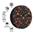 thumbnail image 4 of Fuzoiu Mexican Flower And Birds Print Universal Spare Tire Cover with Buckle Strap, Waterproof Wheel Covers for Jeep, Trailer, RV, Truck and All Car-16 inch, 4 of 6