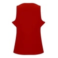 thumbnail image 4 of Womens Tops Sleeveless Tank Top Casual Ribbed Racerback Basic Thick Strap Shirts Tops on Sale, 4 of 5