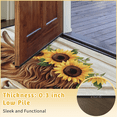 thumbnail image 6 of CURLYOOT Highland Cow and Sunflowers Retro Half Round Door Mat 24'' x 36'', Indoor Outdoor Entrance Rug, Semi Circular Area Rug, Non Slip Washable Absorbent Doormat, Laundry Room Rug, 6 of 7