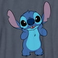 thumbnail image 2 of Boy's Lilo & Stitch Bashful Stitch Graphic Tee Navy Blue Heather Large, 2 of 4