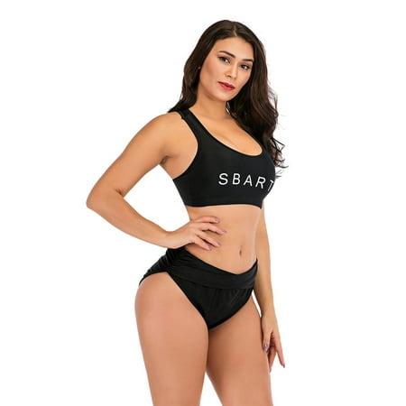 Bikini Bottom for Women Front Crossover Retro Swimsuit Panty Beach Swimming Shorts Briefs