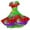 Green, variant on Mardi Gras Dress for Women,2025 Summer Trendy Carnival Themed Print Parade Party Dress Casual V Neck Short Sleeve Maxi Dress