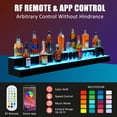 thumbnail image 2 of Smart LED Liquor Shelf with App & Remote Control | Wall Mounted Acrylic Display Rack for Home & Commercial Bars, 2 of 28