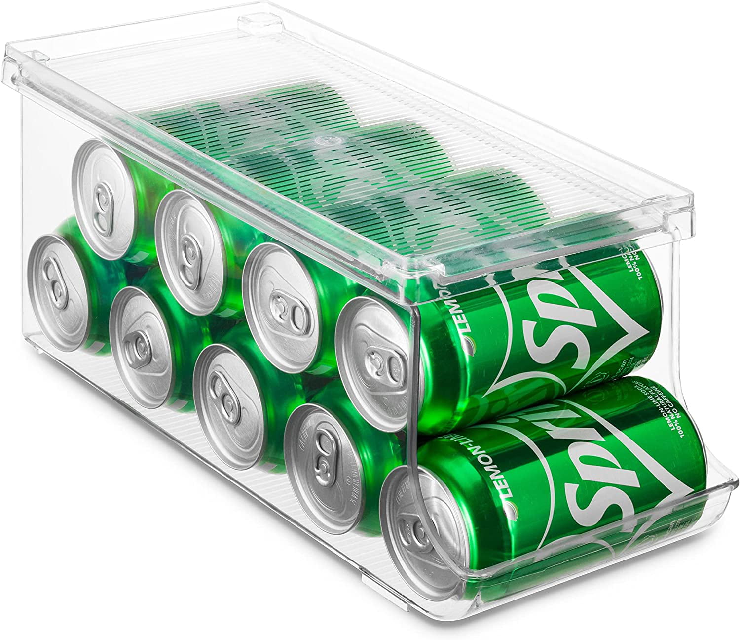 Boeetech boeetech stackable soda can dispenser organizer rack, stacking can  dispensers refrigerator organizer bins pop soda organizer